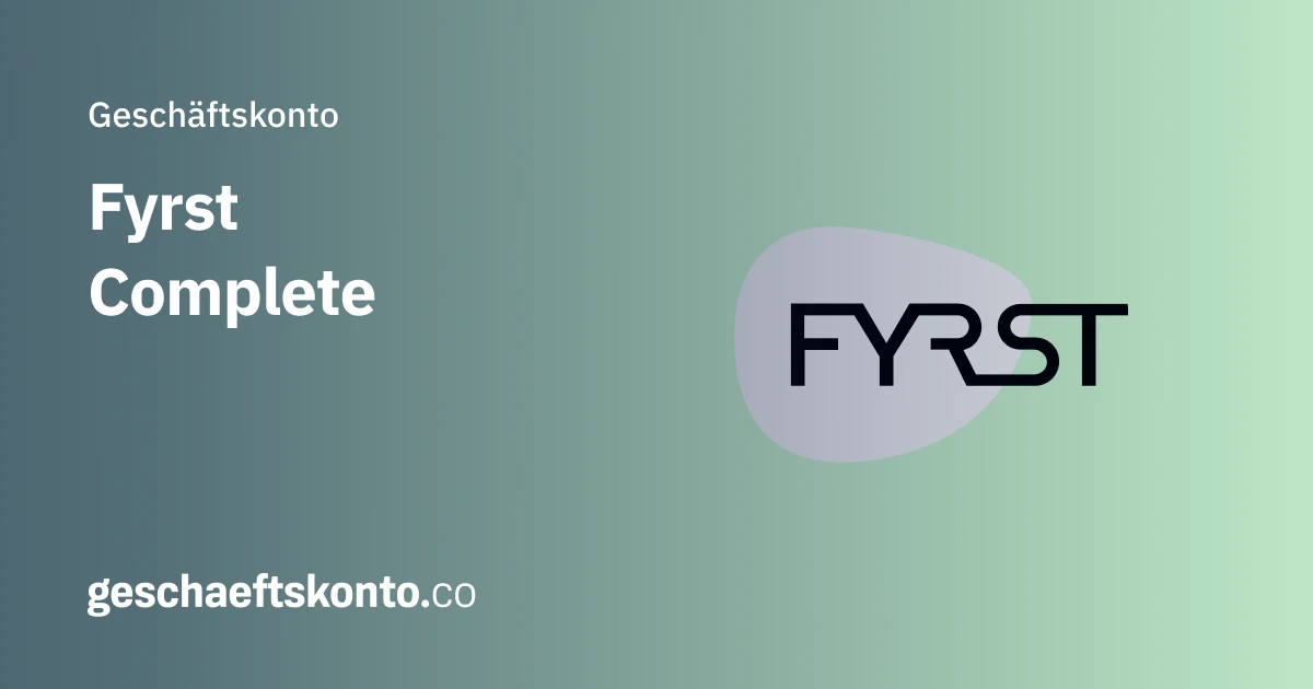 FYRST Complete Geschäftskonto