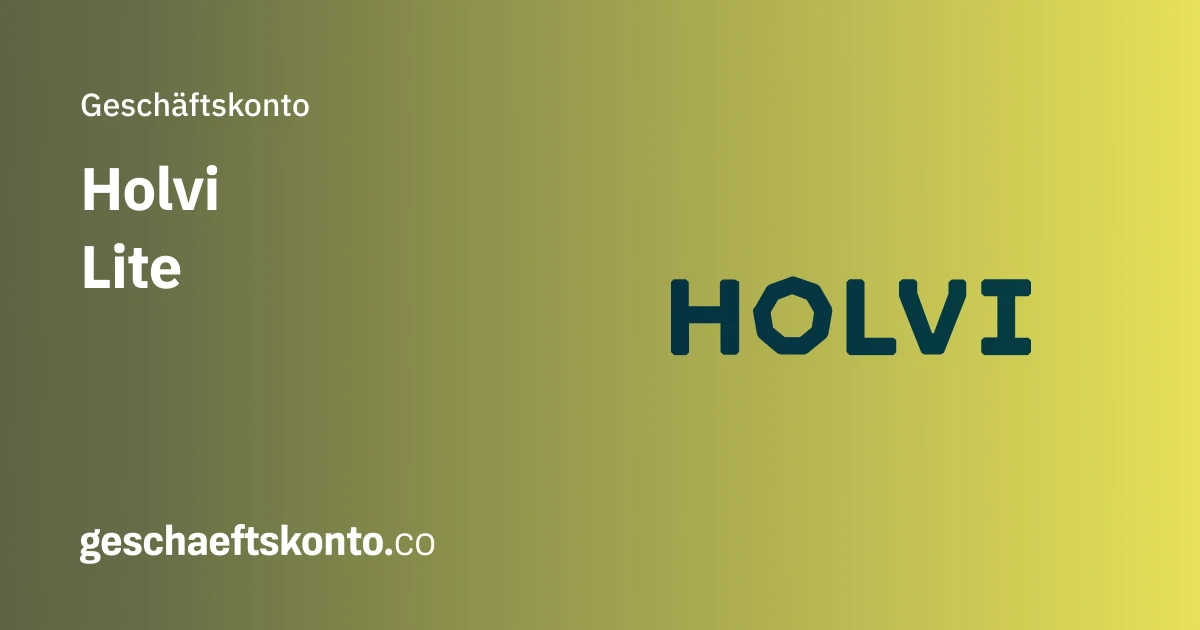 Holvi Lite Geschäftskonto