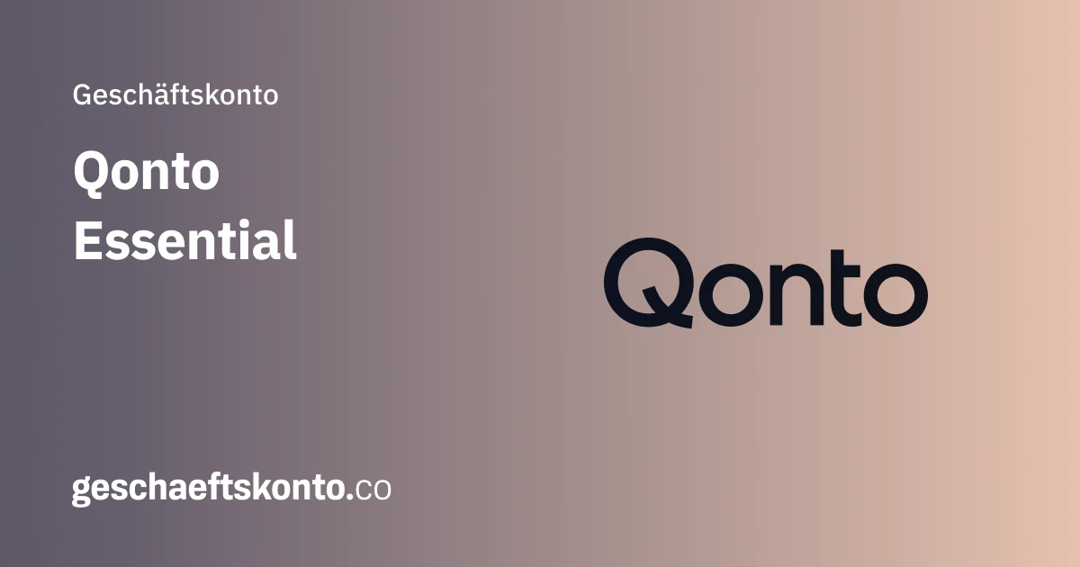 Qonto Essential Geschäftskonto