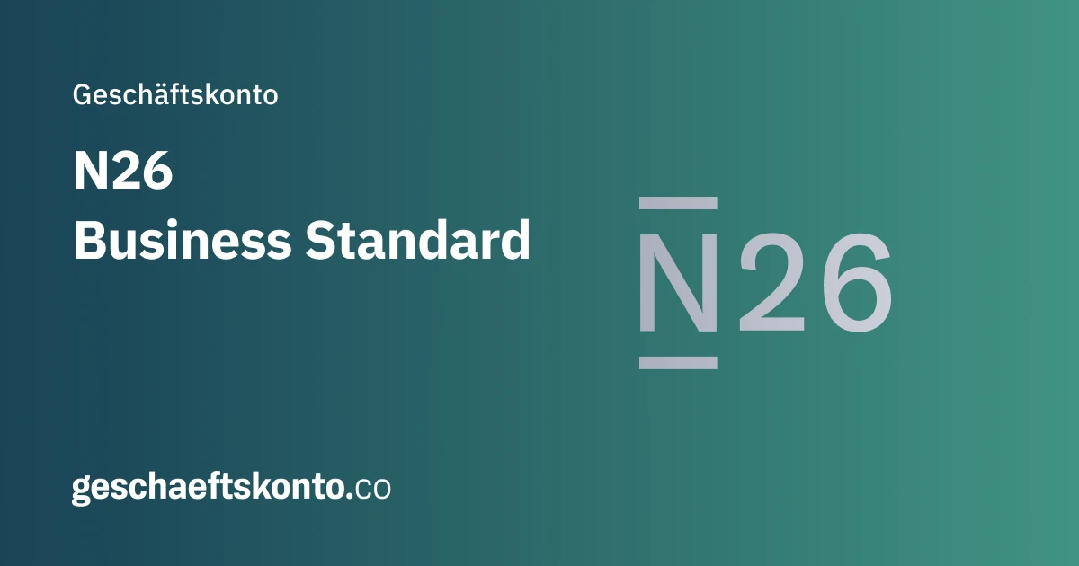 N26 Business Standard Geschäftskonto