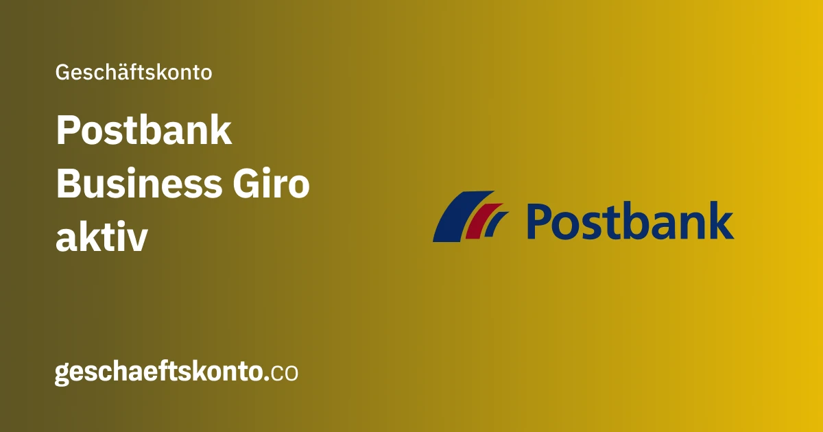 Postbank Business Giro aktiv Geschäftskonto